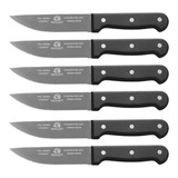 12 Cuchillos Para Carne Y Asados Cuchillo Premium - 12 Pzas Color Madera