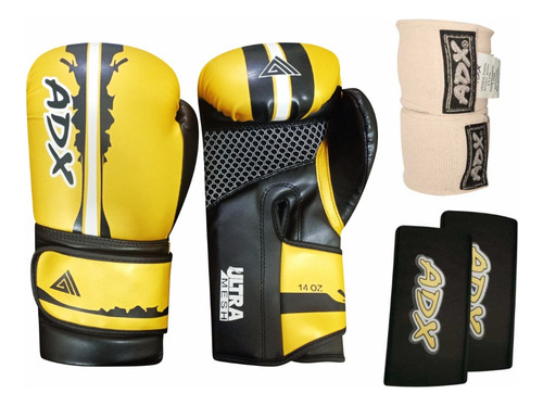 Kit De Guantes Entrenamiento Box Mod. Furious + Complementos