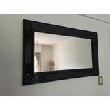 Espejo Marco Madera Marron Oscuro 100 X 60 Cm - 1,00 X 0,60