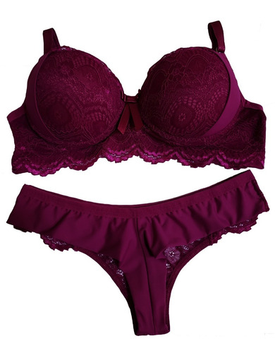 Kit 4 Conjuntos  Lingerie Atacado Luxo+ Brinde 