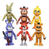 Kit 6 Bonecos Fnaf Five Nights Freddy´s Diversos