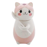 Azucarera Forme De Gato Con Cuchara Kawaii Modelo A