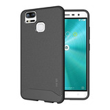 Funda Para Asus Zenfone 3 Zoom Bumper Anti Golpe Gris Acero