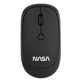 Mouse Edición Nasa Inalámbrico 1600 Dpi Ajustables 4 Botones Color Negro