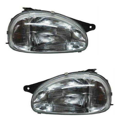 Par Faros Chevy Monza 1999-2000-2001-2002 C/ajustes Alc