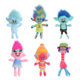 6pcs/set Dreamworks Trolls Muñeca Peluche Juguete Regalo 