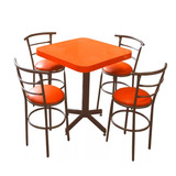 Mesa Con 4 Sillas Para Restaurante Cafeteria Econmicos Comed