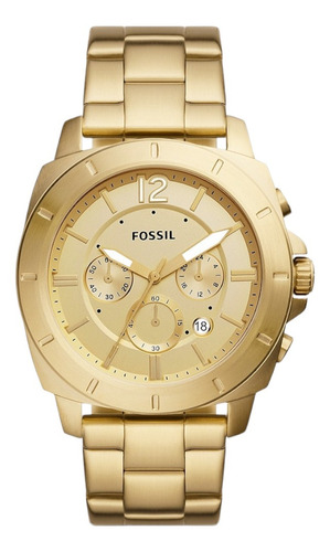 Reloj Para Caballero Fossil Color Dorado Modelo: Bq2694