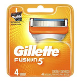 Gillette Fusion 5- Banda E Fita Com Lubrificante 4 Cartuchos