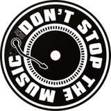 Dont Stop The Music Fondo Negro Slipmat Paño Espuma 2mm