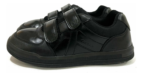 Zapato Escolar De Cuero Marca Geox N*38 Negro Usado