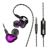 Fone De Ouvido In-ear Gamer Qkz Ck9 Purple