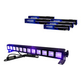 Destellador Barra Led Luminaria Luz Morada 36w Fiesta 5 Pzas