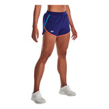 Short Under Armour Correr Fly-by 2.0 Mujer Azul