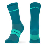 Calcetines Kross Pave Hi Azul/verde Md