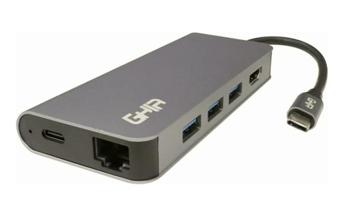 Ghia Adaptador Adap-20. Multipuerto Usb Tipo C Macho A Hdmi,