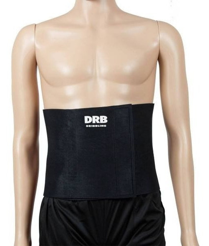 Faja Sudadora De Neopreno Lumbar Y Espalda Drb Color Negro