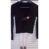Chaleco Sweater Conjunto 2 Piezas Negro Lana 5 Botones Ch