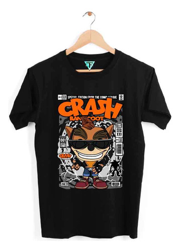 Polera Crash Bandicoot Revista Videojuego Niños Adultos Algd