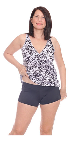 Malla Tankini C/short Talle Grande Amplio Traje De Baño 273