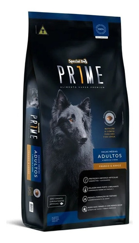 Ração Special Dog Prime Cão Adulto Porte Médio Frango 10,1kg