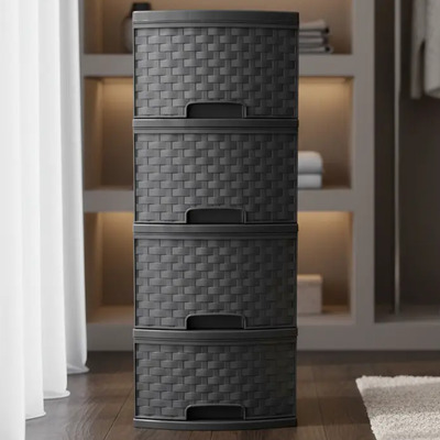 Cajonera Organizador Multiusos Ratán 80x36x32cm 4 Niveles | Meses sin interés
