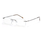 Cyxus Gafas Rectangulares Pequenas De Titanio Para Hombre, C