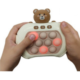 Pop It Gamer Pop It Eletrônico Jogo Anti Stress Fidget Toys Cor Marrom - Urso