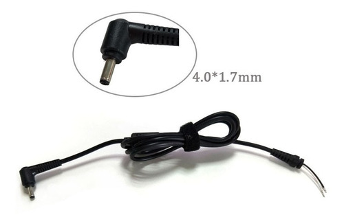 Ficha Plug Macho Y Cable Para Cargador Lenovo 320 4.0x1.7mm