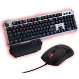 Combo Teclado Rgb Mecanico + Mouse Optico Gamer 3200 Dpi 