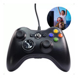 Controle Video Game Xbox 360 Pc Com Fio Joystick Manete X360