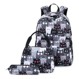 Mochila Para Gatos, Mochila De Ocio De Gran Capacidad,3pcs