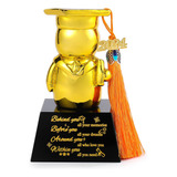 Recuerdo De Graduación Estatua Oro Cristal Para Hermana, Ami
