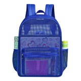 Mochila Genérica Geral, Cor Azul, Design Liso, 35l