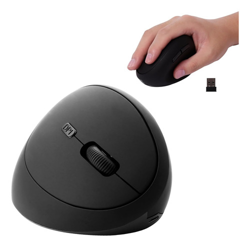 Mouse Ratón Vertical Inalámbrico 2.4g Ergonómico, Recargable