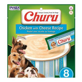 Churu Snack Premio Perro Pollo Con Queso - 8 Tubitos