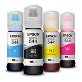 Kit 4 Tintas Epson T544 Ecotank Original L1110 L3110 L3150