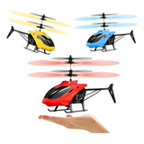 Mini Helicóptero Voador Drone Sensor Mão Brinquedo Voa Cor
