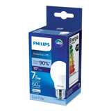 Pack 6 Lamparas Philips Led 7.5w = 60w E27 Fria Vu 10.000hs