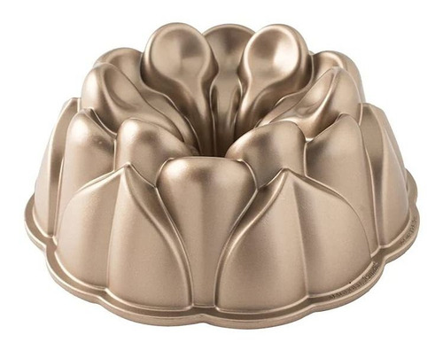 Nordic Ware Magnolia Molde De Aluminio Fundido Bundt, 10 Taz