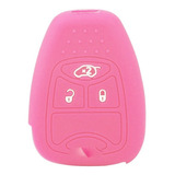 Funda Silicon Llave De Jeep 3 Botones En Rosa