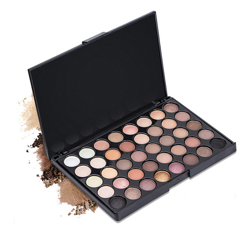 Paleta Sombras Ojos 40 Pigmented Matte Fácil De Colorear