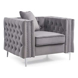 Sillón Glory Furniture Paige, Gris. Muebles Sala, 30  Alto X