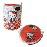 Cesto Canasto Organizador Hello Kitty Plegable Multiuso 42cm