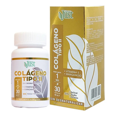 Colágeno Tipo 2 Premium. Sin Desnaturalizar 30 Cápsulas Olnatura Just | Envío gratis