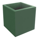 Maceta Minimalista Modelo Cubo De Fibra De Vidrio 40 X 40