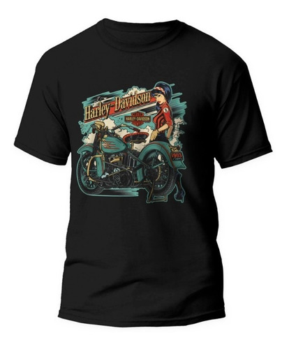 Playera Vintage Harley Davidson, Biker