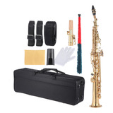 Brass Straight Soprano Sax Saxophone Bb B Flat Woodwind