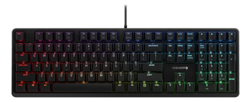 Teclado Mecánico Cherry Mx, En Ámbbrico/rgb/negro