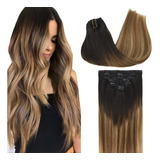 Extensiones Halo Diadema Invisible Cabello Natural 24 Balaya